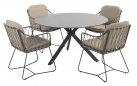 Zestaw stół LOCARNO i krzesła Prego 4SO
