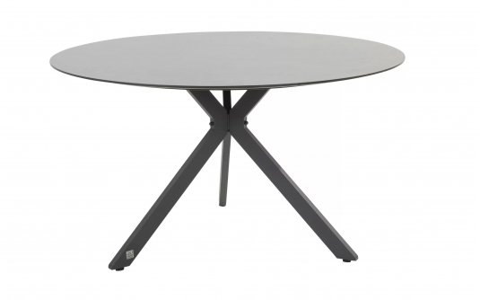 Okrągły stół d130 cm aluminiowy ciemnoszary LOCARNO 4SO blat HPL Okrągły stół d130 cm aluminiowy ciemnoszary LOCARNO 4SO blat HPL