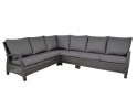 Wysoki narożnik ogrodowy technorattan grafitowy PRATO Forte 