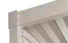 Beżowa pergola ogrodowa lamelowa Stal garda 3 x 4 m bizzotto