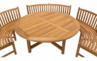 Okrągły stół Ø180 cm RUONDO z drewna teakowego