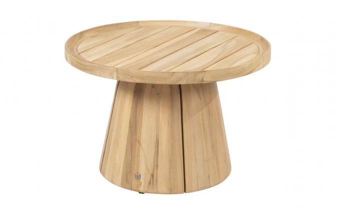 Okragły stolik kawowy z drewna teakowego Ø60 PABLO 4SO