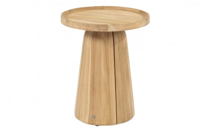 Okragły stolik kawowy z drewna teakowego Ø45 PABLO 4SO