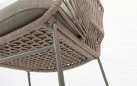 Oliwkowe krzesło stołowe na taras z plecionką ze sznurka MURCIA 4SO