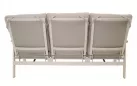 Sofa ogrodowa 3-osobowa z pochylanymi oparciami aluminiowa jasnobeżowa OHIO