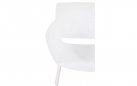 BIAŁE Krzesło ogrodowe ALPE kolor z siedziskiem polipropylen / nogi metal 