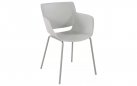 JASNOSZARE Krzesło ogrodowe ALPE z siedziskiem polipropylen / nogi metal 
