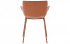 Krzesło ogrodowe ALPE kolor ceglany z siedziskiem polipropylen / nogi metal 