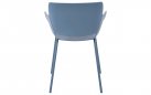 NIEBIESKIE Krzesło ogrodowe ALPE z siedziskiem polipropylen / nogi metal 
