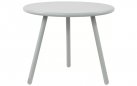 ZIELONOSZARY okrągły stolik kawowy na taras i do domu BER d50 cm blat polipropylen / nogi metal lakierowany
