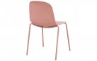 Szataplowane krzesło HARD kolor różowy siedzisko polipropylen nogi metalowe