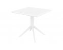 BIAŁY Stół ogrodowy z polipropylenu SKY 80x80 