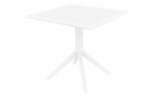 BIAŁY Stół ogrodowy z polipropylenu SKY 80x80 BIAŁY Stół ogrodowy z polipropylenu SKY 80x80