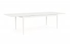 Biały duży rozkładany stół na taras aluminiowy NEBULA 200-300 cm dla 8-10 osób