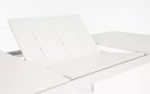 Biały duży rozkładany stół na taras aluminiowy NEBULA 200-300 cm dla 8-10 osób