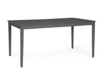 Grafitowy stół aluminiowy na taras NEBULA 160 blat aluminium