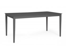 Grafitowy stół aluminiowy na taras NEBULA 160 blat aluminium