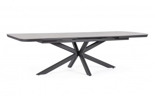 Rozkładany grafitowy aluminiowy stół na taras PASCAL 200-260 z blatem kamiennym Rozkładany grafitowy aluminiowy stół na taras PASCAL 200-260 z blatem kamiennym