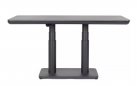 Aluminiowy grafitowy stół ogrodowy podnoszony MIGUEL 140x80 cm bla kamień spiekany
