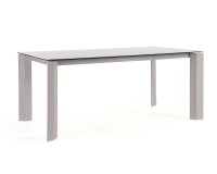 Beżowy stół ogrodowy aluminiowy OTAVIO 180 cm  z ceramicznym blatem 