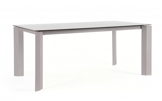 Beżowy stół ogrodowy aluminiowy OTAVIO 180 cm z ceramicznym blatem Beżowy stół ogrodowy aluminiowy OTAVIO 180 cm z ceramicznym blatem