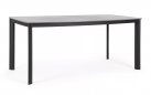 Grafitowy stół aluminiowy na taras ogrodowy ALCORA 180x90 z blatem ze spiekanego kamienia