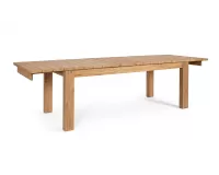 Stół teakowy obiadowy z rozkładanym blatem ZORRITOS 220-300 cm drewno recyklingowane.