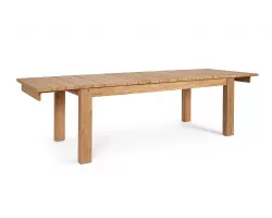 Stół teakowy obiadowy z rozkładanym blatem ZORRITOS 220-300 cm drewno recyklingowane.