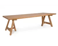 Duży stół z teku MANAGUA 300x100 cm styl country teak recyklingowany