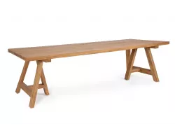 Duży stół z teku MANAGUA 300x100 cm styl country teak recyklingowany