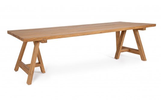 Duży stół z teku MANAGUA 300x100 cm styl country teak recyklingowany