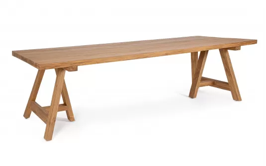 Duży stół z teku MANAGUA 300x100 cm styl country teak recyklingowany