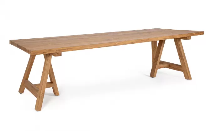 Duży stół z teku MANAGUA 300x100 cm styl country teak recyklingowany