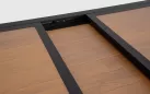 Grafitowy ogrodowy stół aluminiowy rozkładany z blatem imitacja drewna 140-210 HILIJA bizzotto