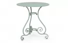 Zielony antyczny okragły metalowy stolik prowansalski śr. 70 ETIENNE bizzotto
