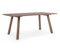 Stół ogrodowy prostokątny akacjowy 180x90 cm GLASGOW olejowany