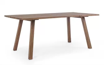 Stół ogrodowy prostokątny akacjowy 180x90 cm GLASGOW olejowany