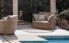 Meble do ogrodu zimowego i wnętrz CADICE z naturalnego rattanu bizzotto
