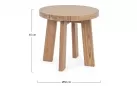 Stolik Bolivar d50 z drewna teakowego