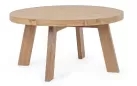 Okrągły stolik kawowy BOLIVAR Ø80 z drewna teak recyklingowanego