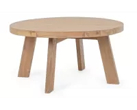 Okrągły stolik kawowy BOLIVAR Ø80 z drewna teak recyklingowanego