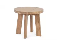 Okrągły stolik kawowy BOLIVAR Ø50 z drewna teak recyklingowanego