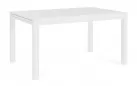 Biały stół ogrodowy aluminiowy z rozsuwanym blatem CLIV 135-270 blat powłoka drewnopodbna
