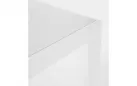 Biały stół ogrodowy aluminiowy z rozsuwanym blatem CLIV 135-270 blat powłoka drewnopodbna