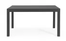 Grafitowy stół ogrodowy aluminiowy z rozsuwanym blatem CLIV 135-270 blat powłoka drewnopodbna