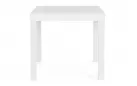 Biały stół ogrodowy aluminiowy z rozsuwanym blatem CLIV 80-160 blat powłoka drewnopodbna