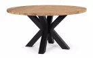 Okrągły stół Ø150 z drewna teakowego RODERICK nogi czarne