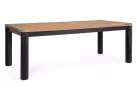 Prostokątny stół 220x100 z drewna teakowego RODERICK nogi czarne