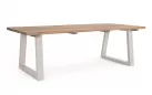 Stół na taras LEGEND 240x100 blat teak premium / nogi aluminium beżowe