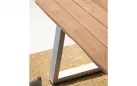 Stół na taras LEGEND 240x100 blat teak premium / nogi aluminium beżowe